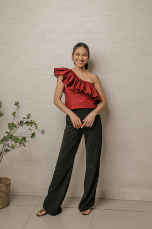 SIDE SLIT FLARE PANTS