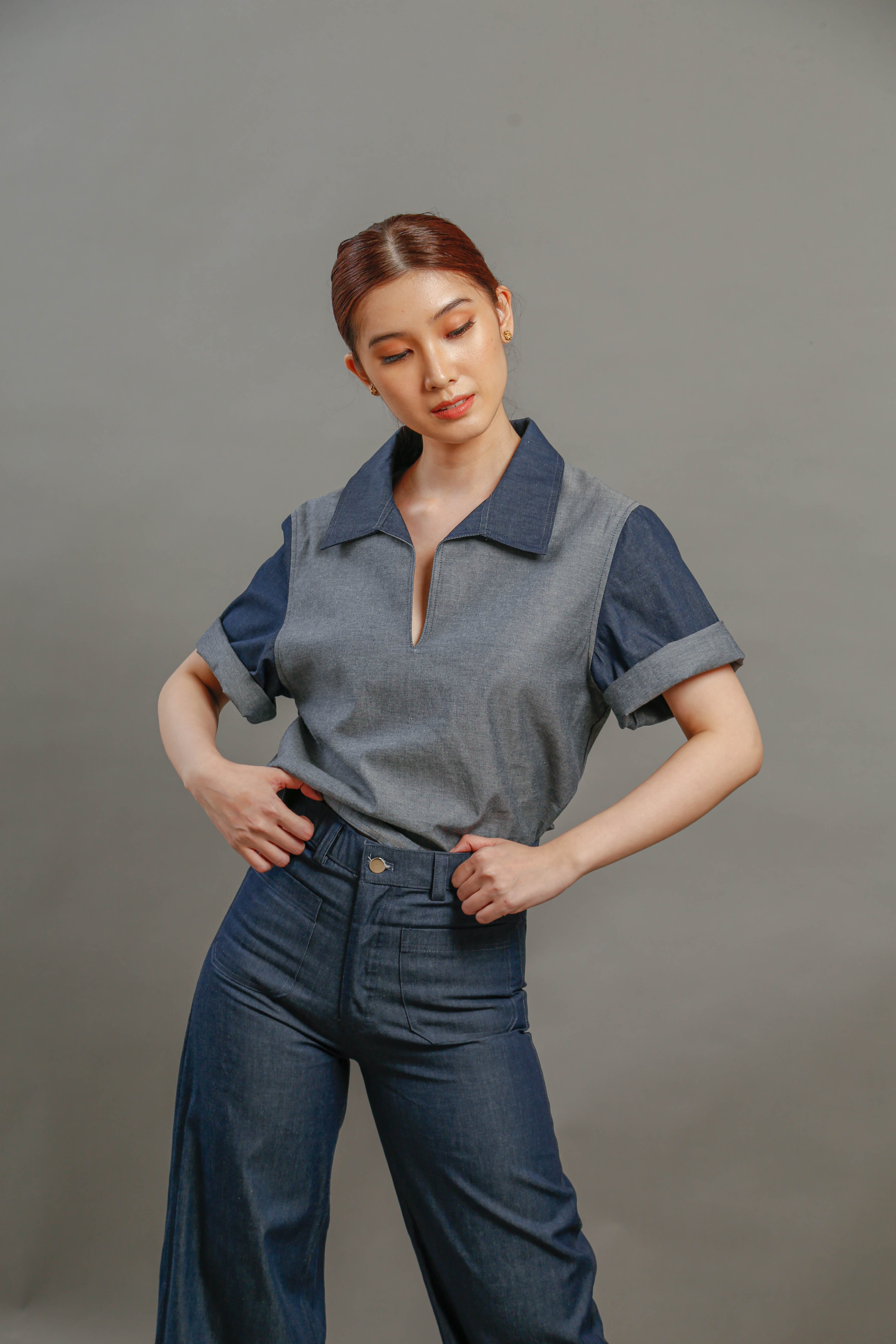 POCKET WIDE-LEG PANTS