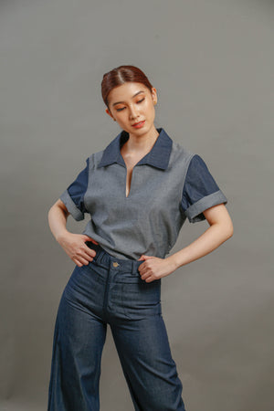 POCKET WIDE-LEG PANTS