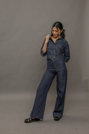 POCKET WIDE-LEG PANTS